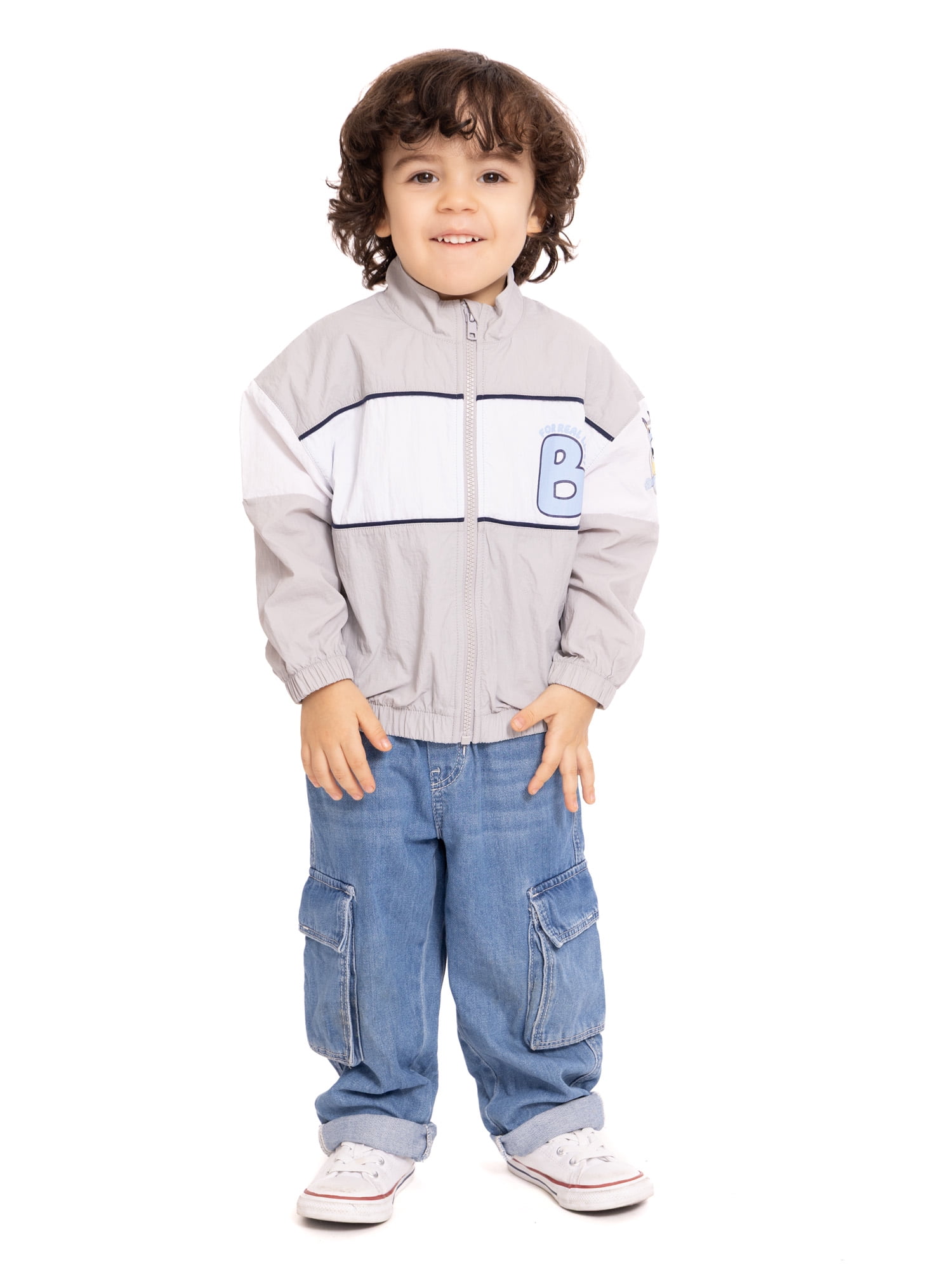 Bluey Toddler Full Zip Jacket with Long Sleeves, Sizes 12M-5T