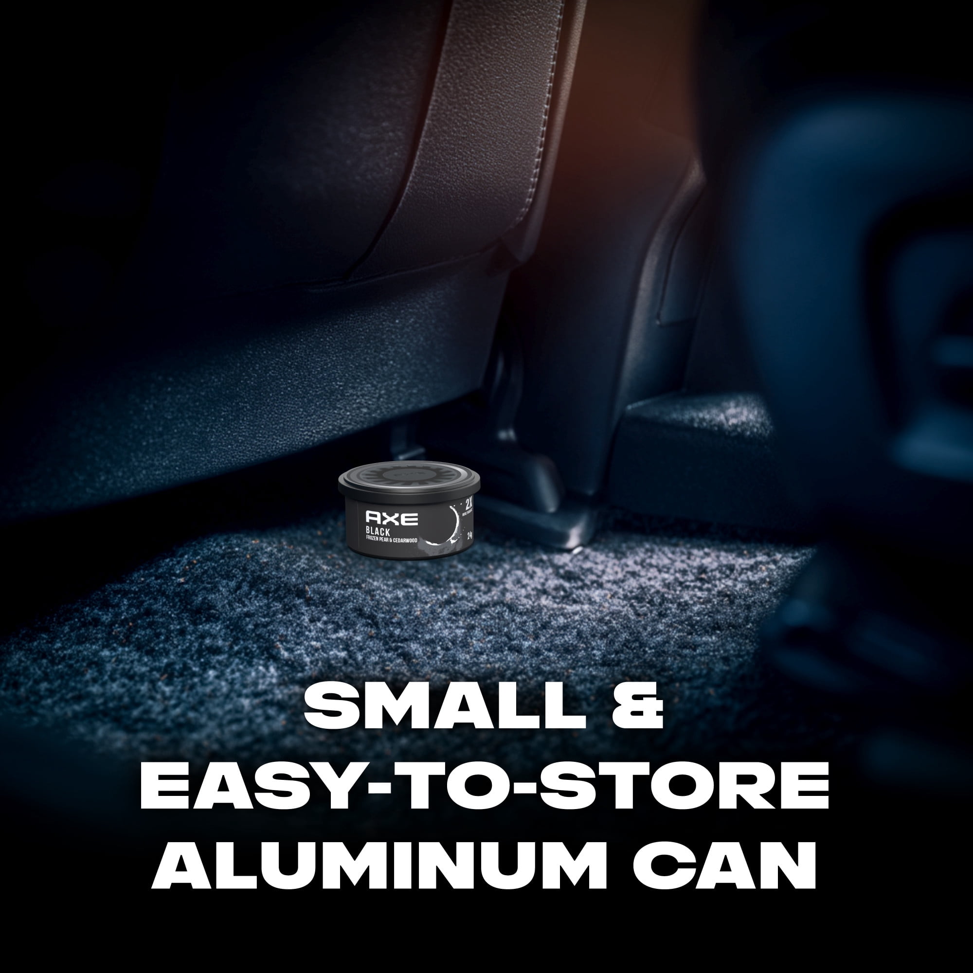 AXE, Car Air Freshener Fiberboard Can, Black Scent, Long-Lasting
