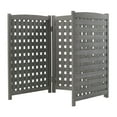 thumbnail image 5 of Funnil Wood Outdoor Air Conditioner Fence Screen 32" W x 38" H, 3 Panel Outside Privacy Fence, Gray, 5 of 7