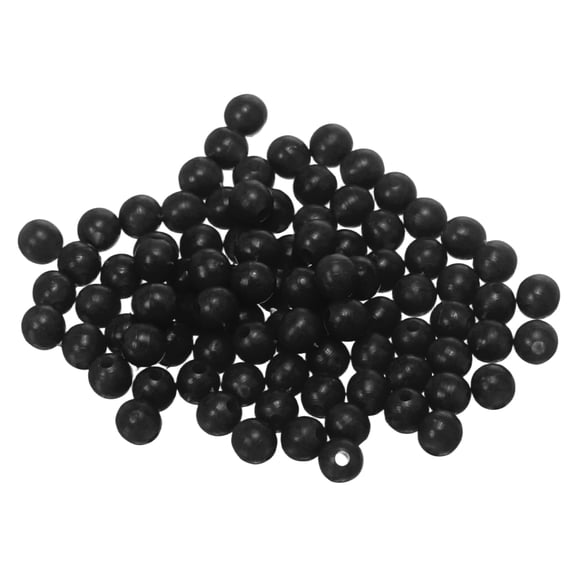 Fishing Beads Holographic Hard Plastic Bait Eggs Lure Rigs 5 mm for Saltwater Freshwater (500 Pack, Black)