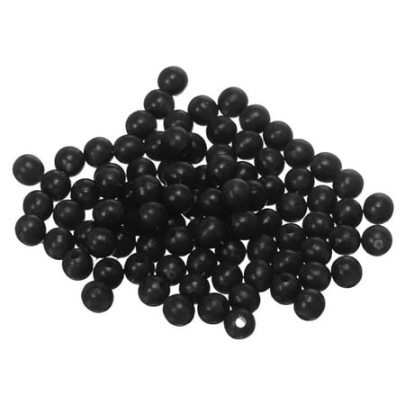Fishing Beads Holographic Soft Plastic Bait Eggs Lure Rigs 5 mm for Saltwater Freshwater (1000 Pack Black)