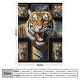 thumbnail image 4 of ARISTURING  Tiger Blanket,Tiger Gifts for Women Men,Tiger Decor Animal Throw Blanket,Super Warm Soft Plush Lightweight Flannel Blanket for Couch Bedroom Living Room Boys Girls Kids Adults, 4 of 6