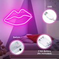 thumbnail image 3 of Autorización：Planet Neon Signs LED Night Light Luces de neón Carga USB / Luces de pared de neón con pilas Luces decorativas de neón para el hogar Dormitorio Bar / Navidad / Boda / Fiesta de cumpleaños Adepaton WMZL-642-7, 3 of 8