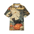 thumbnail image 2 of Kids Halloween Polo Shirts Cute Cartoon Gothic Graphic Shirts for Girls Button Up Short Sleeve Shirts for Boys Fall Funny Holiday Golf Polos, 2 of 5