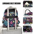 thumbnail image 3 of FORMRS Mini Backpack Purse for Women Quilted Travel Daypack Casual Shoulder Bag, Neon Christmas, 3 of 7