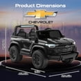 thumbnail image 7 of East doll 24 Volt Power Ride on Toys Car for Big Kids, Licensed Chevrolet 2 Seater Ride-on UTV Cars, 24V Ride ons, 800W Motor, Remote Control, 2-5MPH, Electric Car, Black, 7 of 7