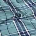 thumbnail image 3 of Coevals Club Mens Pearl Snap Plaid Western Cowboy Button Up Short Sleeve Shirts Beryl Green Plaid 40 XX-Large, 3 of 7