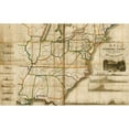 thumbnail image 2 of Vintage Maps 14x10 Black Modern Framed Museum Art Print Titled - Railroads and canals finished unfinished and in contemplation in the United States 1834, 2 of 4