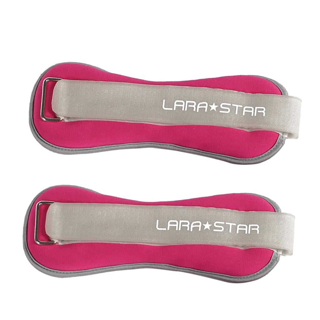 funtasica Ankle Wrist Weights Arm Leg Muscle Building Fitness Exercise for Weight Lifting - Pink