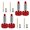 Red, variant on 4pcs M6 Threaded Quick Releases Pin Screws Portable and Sturdy Designs