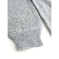 thumbnail image 4 of Cozy Women Crew Neck Pullover Sweater - Soft Knit Long Sleeve Solid Color Wardrobe, 4 of 12