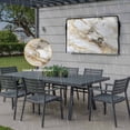thumbnail image 6 of Outdoor TV Cover 52x30x4.5in, Abstract Natural Art Marble Pattern Weatherproof TV Screen Protector with Zipper, Stone Texture Gpld Stripe Outside Television Cover Fits Up to 52-55", 6 of 9