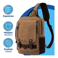 thumbnail image 4 of Mochila Cruzada Pechera Ajustable Cafe, 4 of 5
