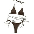 thumbnail image 2 of Traje de baño para mujer, moda, cómodo, bikini, traje de baño liso para mujer, bikinis, trajes de baño para mujer, conjuntos de bikini para mujer, trajes de baño bikini para mujer, 2 of 4