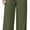 Green, variant on Wrongduck Women Linen Wide Leg Pants High Waist Elastic Drawstring Flowy Palazzo Trousers Loose Casual Summer Beach Pants with Pockets