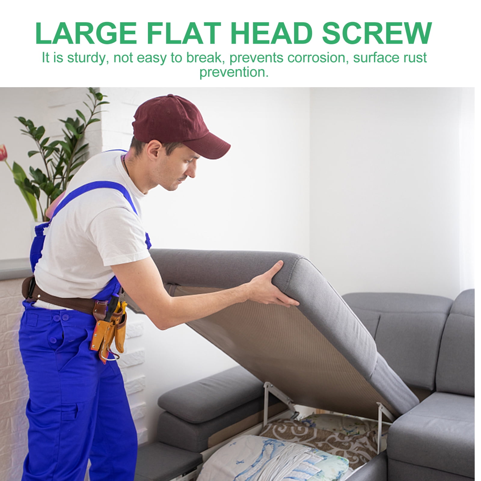 Hytrove Sofa Fixing Bolts Screw Brown Iron 1 Set