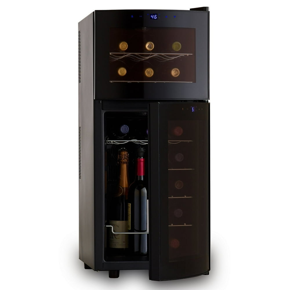 The Wine Enthusiast 272031910 21 Bottle Wine Cooler Appl Dual