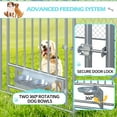thumbnail image 7 of MELLCOM 9'x8'x6' Dog Cage, Dog Kennel Outside, Large Dog Pen, Dog Fence Outdoor for Yard, Sliver, 7 of 7