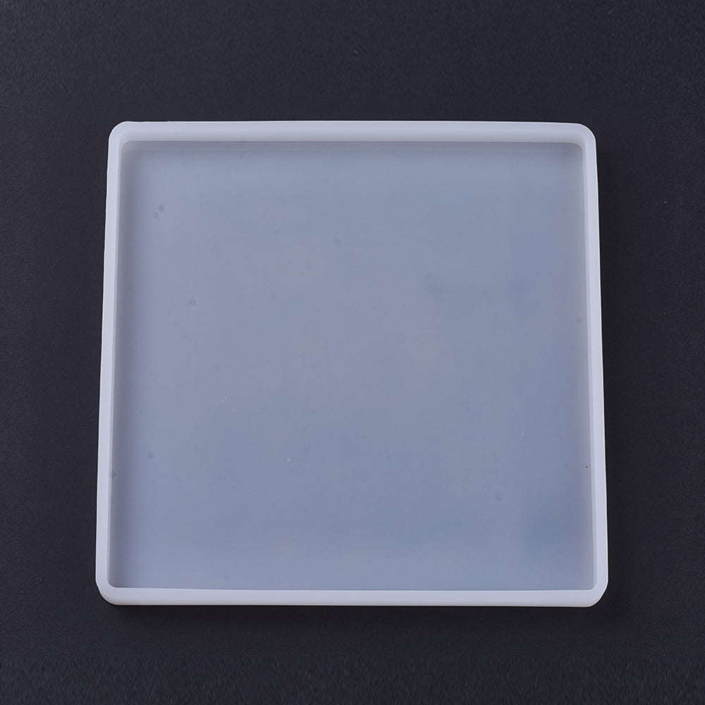 Silicone Molds Resin Casting Molds For UV Resin Epoxy Resin Jewelry Making Square White 186x186x12mm Inner: 176x176mm diy