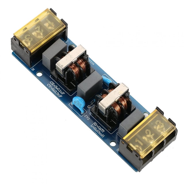 Placa de filtro de paso bajo de potencia de dos etapas de alta frecuencia EMI para fuente de alimentación (6A)