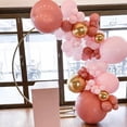 thumbnail image 2 of YANSION Pink Balloon Garland, 107PCS Retro Pink Balloon Garland Kits Dusty Matte Balloons Arch for Girls Birthday Party Baby Shower Wedding, 2 of 11