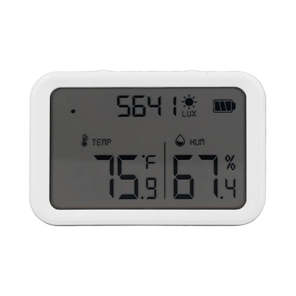 Yazoeia WiFi Smart Thermometer Hygrometer Indoor Wireless Temperature Humidity Sensor with Light Strength Detection GY228-6718