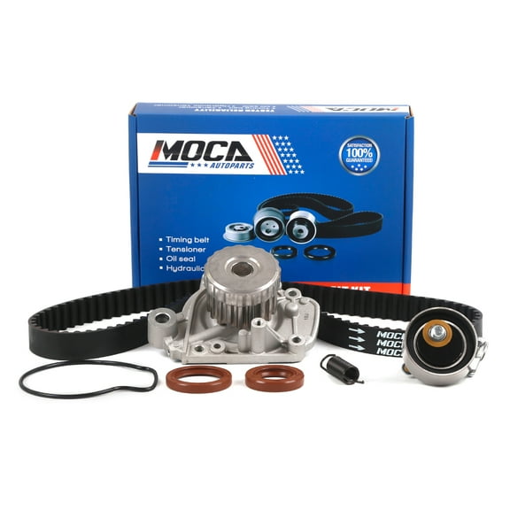 MOCA AUTOPARTS Timing Belt Kit with Water Pump Fit for 2001-2005 Honda Civic 1.7L L4