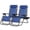 blue, variant on Nazhura Adjustable Zero Gravity Chair with Pillow and Cup Holder - Set of 2 Khaki