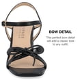 thumbnail image 4 of Journee Collection Womens Issmia Two Tone Covered Block Heel Multi Strap Sandals, 4 of 7