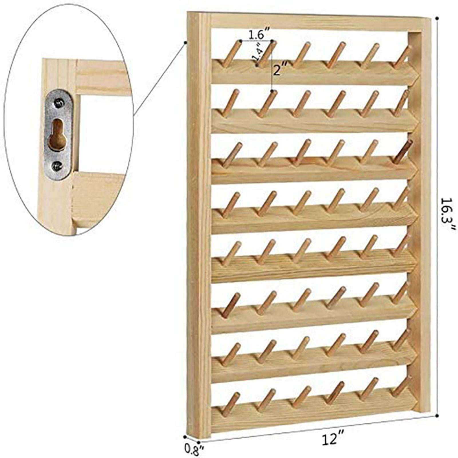 Wall Hanging Sewing Thread Holder Organizer Hair Braiding Tool Needlework Embroidery Spool Stand Sewing Thread Organizer for Jewelry Hanging