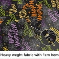 thumbnail image 2 of Halloween Tablecloth, Halloween Table Cloth with Pumpkin Spider Web Bat Tablecloth, Waterproof Wrinkle Free Rectangle Tablecloth Polyester Fabric Table Cover for Halloween Party Decoration, Black, 2 of 5
