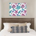 thumbnail image 3 of Hawaiian Style Flower Leaves Tapestry for Bedroom - Tapestry Wall Hanging Wall Tapestry for Dorm Wall Decor Home Decoration , Aesthetic Funny Tapestry 29 x 37in, 3 of 5