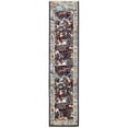 thumbnail image 1 of Unique Loom Narenj Hunting Scene Textured Rug 3' x 13' Runner Navy Blue/Tan, 1 of 1