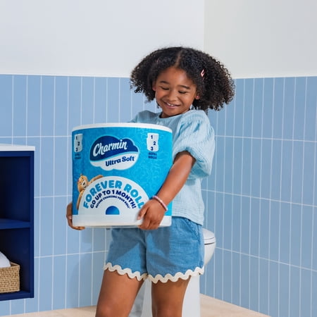 Charmin Toilet Paper Ultra Soft, Forever Roll Refill Rolls, 2-ply Bath Tissue, 3 Count
