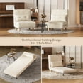 thumbnail image 5 of 3 in 1 Convertible Sofa Bed, Aiho sleeper Chair Bed with Adjustable Backrest, Perfect for Living Room, Bedroom, Small space, Beige, 5 of 9