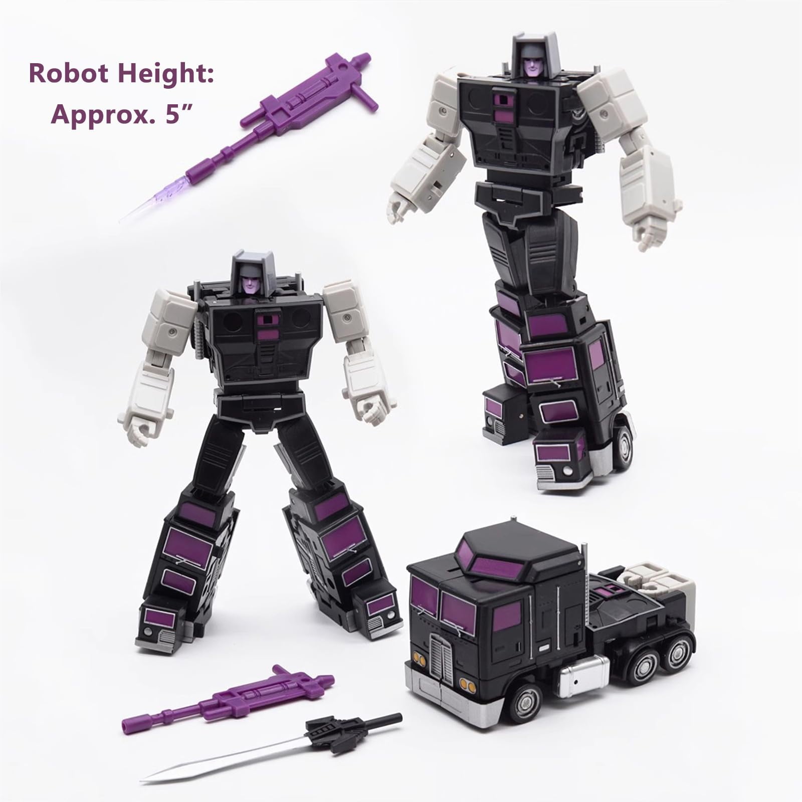 5 in 1 Combiner Deformation Robot Set Mini Transformable Car Action Figures
