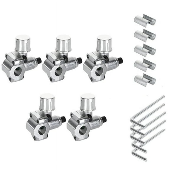 5Pack BPV-31 Piercing Valve Line Tap Valve Kits Adjustable for Air Conditioners HVAC 1/4 Inch,5/16 Inch,3/8 Inch Tubing