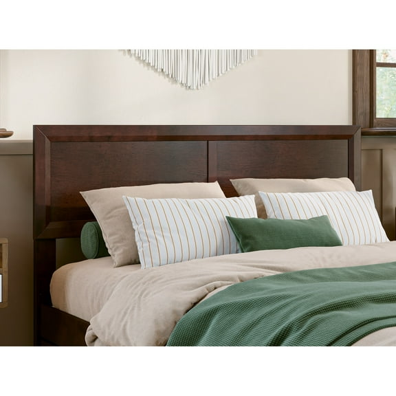 AFI Sophia Full Sized Solid Hardwood Headboard in Walnut Brown