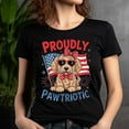 thumbnail image 5 of Funny Patriotic Puppy Shirt, Red White Blue Dog Lover Tee for Women, Lilac, XL, 5 of 6