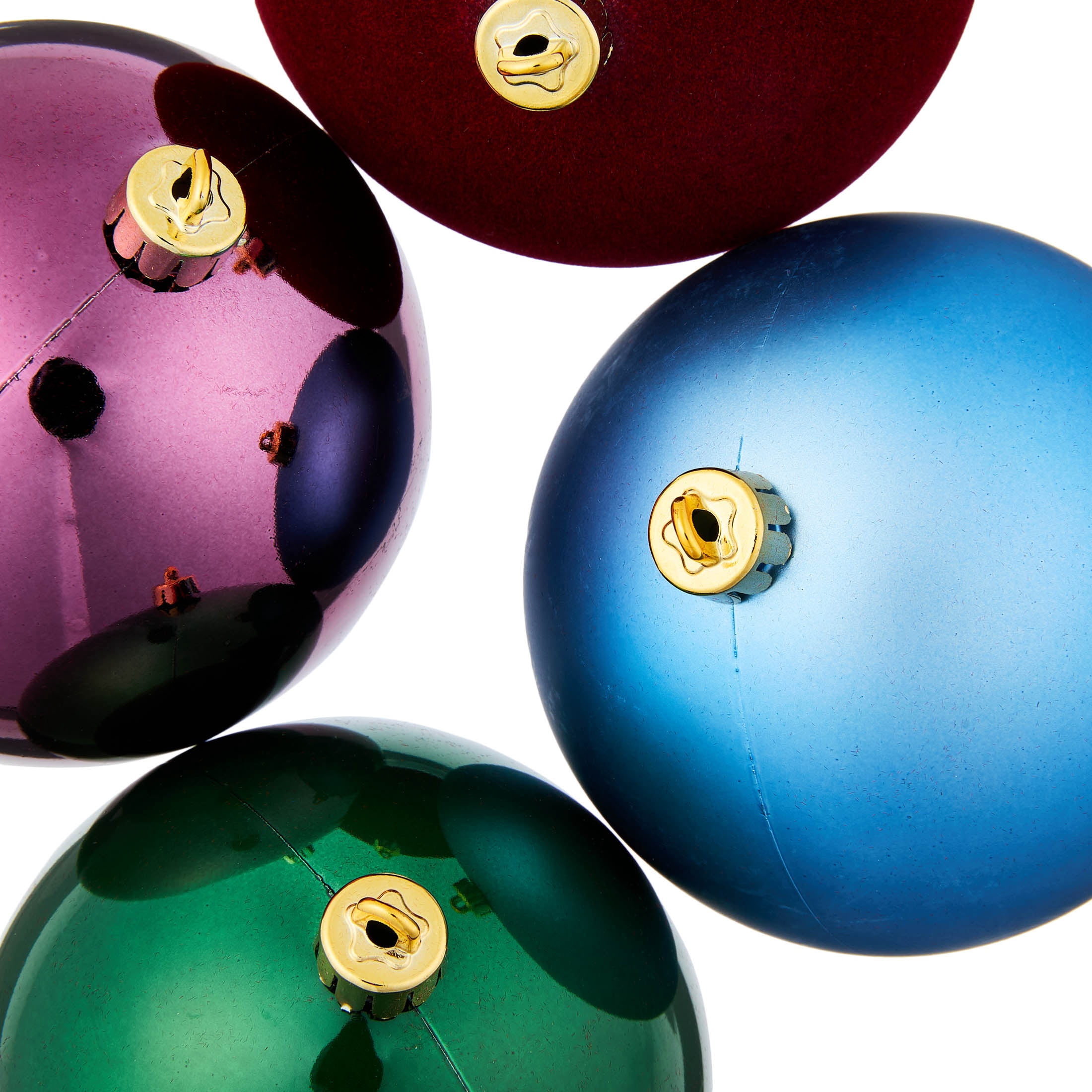 8-Count Multicolor Ball Shatterproof Christmas Ornaments, 4.5", by Holiday Time