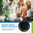 thumbnail image 2 of Black Disposable Plastic Plates, 100 Count, Heavy Duty Dinner Plates for Parties, Events, and Everyday Use, 2 of 8