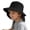 Black, variant on Kids Bucket Hat with Neck Solid Black Color Wide Brim Design with Adjustable Chin Strap Lightweight Sun Cap for Outdoor Summer Activities,Pink,6-9 Years