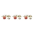 thumbnail image 3 of Bewildely 2 Pieces Christmas Bell Ornament Jingle Tree Xmas Hanging Craft Leaves Pendent Decoration Hanger for Door Handle Window Wall Type1 NO1, 3 of 6