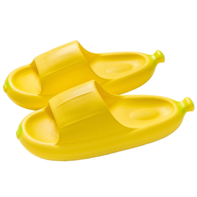 Zapatillas de ducha para mujer, zapatillas de baño con forma de plátano para mujer, zapatillas de baño para mujer, rendimiento confiable