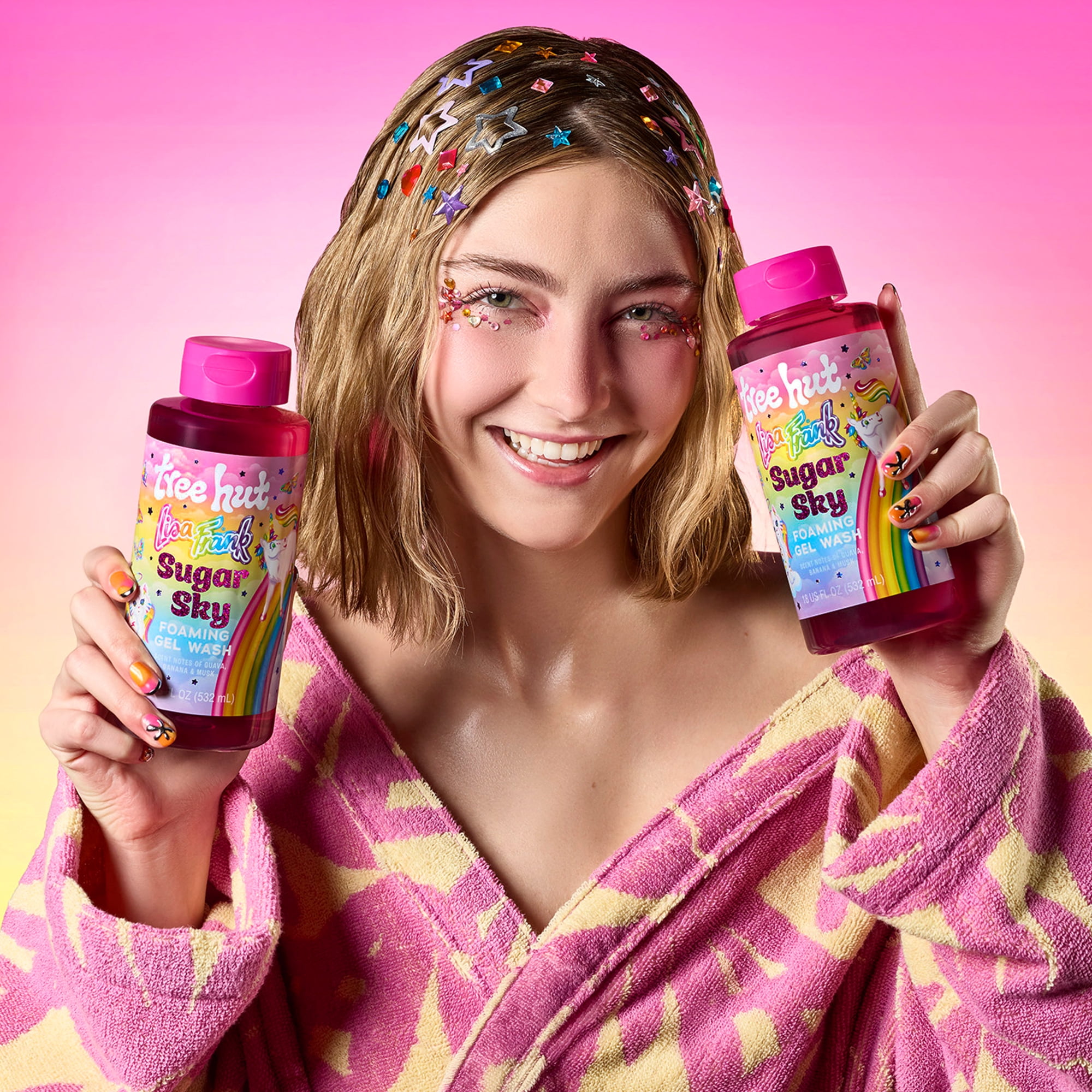 Lisa Frank x Tree Hut Sugar Sky Foaming Gel Wash – 18 fl oz