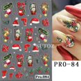 thumbnail image 1 of Calcomanías autoadhesivas 3D para uñas de hombre de jengibre de Navidad sombrero de Papá Noel copo de nieve ciervo calcomanías autoadhesivas envolturas para manicura de dibujos animados NTPRO-80, 1 of 4