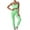 ☪037-Green, variant on Women's Seamless Knit Fashion Solid Color Yoga Wear Running Sport Set - Racerback Bra and Fitness Pants Two-Piece for Athletic Training