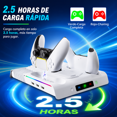 thumbnail image 3 of Soporte refrigeración PS5 con cargador doble mandos, luces RGB 9 colores y ventilador 3 velocidades. Compatible PS5 Pro/Slim/Original. Todo en uno., 3 of 7