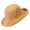 Khaki, variant on BadPiggies Womens Straw Sun Hats Foldable Roll Up Brim UPF 50 Hat for Summer Beach Travel Gardening (Beige)