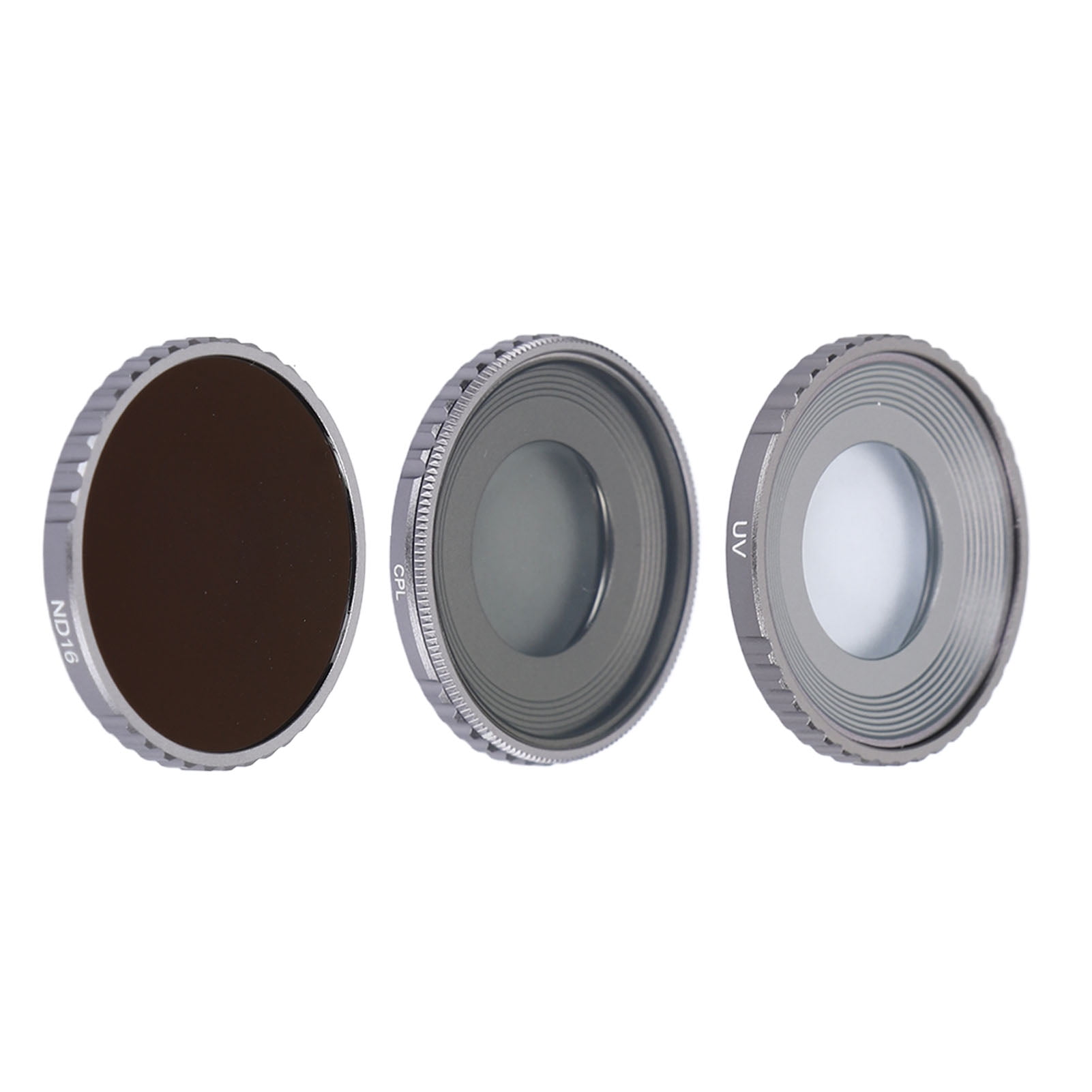 Riousery 3-Piece Optical Glass Lens Filter Kit UV CPL ND16 for Action Cameras 3.94 inches / 10.00 cm Premium Protection and Enhanced Colors Multi-Coated Drone Accessories for Osmo Action 4